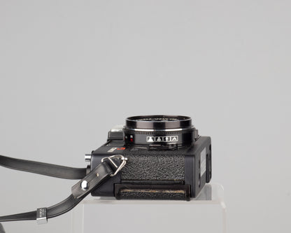 Konica C35 EF 35mm film camera w/original ever-ready case (serial 232840)