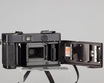 Konica C35 EF 35mm film camera w/original ever-ready case (serial 232840)