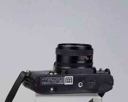 Reflex Konica Autoreflex TC 35 mm avec objectif Hexanon AR 50 mm f1.8 * sans déclencheur de flash ; sinon fonctionne bien *