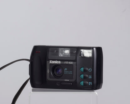 The Konica MT-100 is a 35mm point-and-shoot camera from 1989