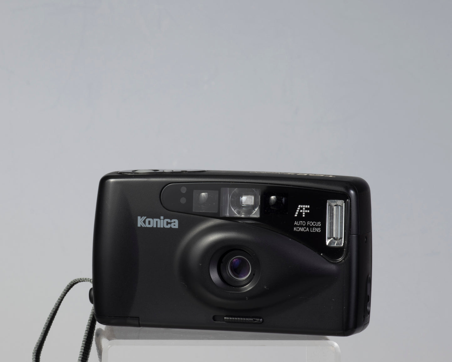 Appareil photo AF-300 35 mm de Konica TOP avec boîte, étui et manuel d'origine (série 2732081)
