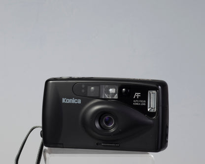 Appareil photo AF-300 35 mm de Konica TOP avec boîte, étui et manuel d'origine (série 2732081)