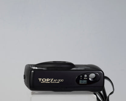 Appareil photo AF-300 35 mm de Konica TOP avec boîte, étui et manuel d'origine (série 2732081)