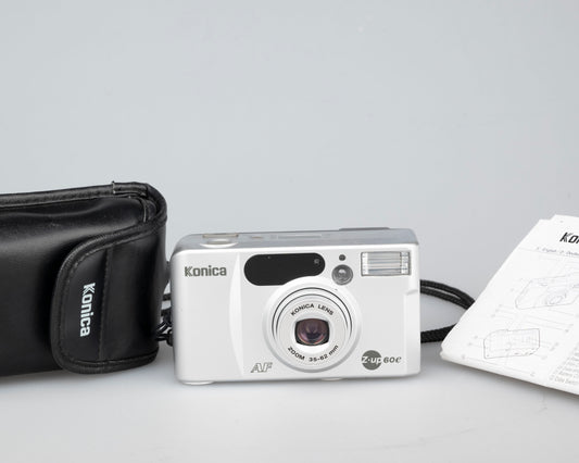 Konica Z-Up 60e 35mm ultra-compact w/ original case and manual (serial 6699436)