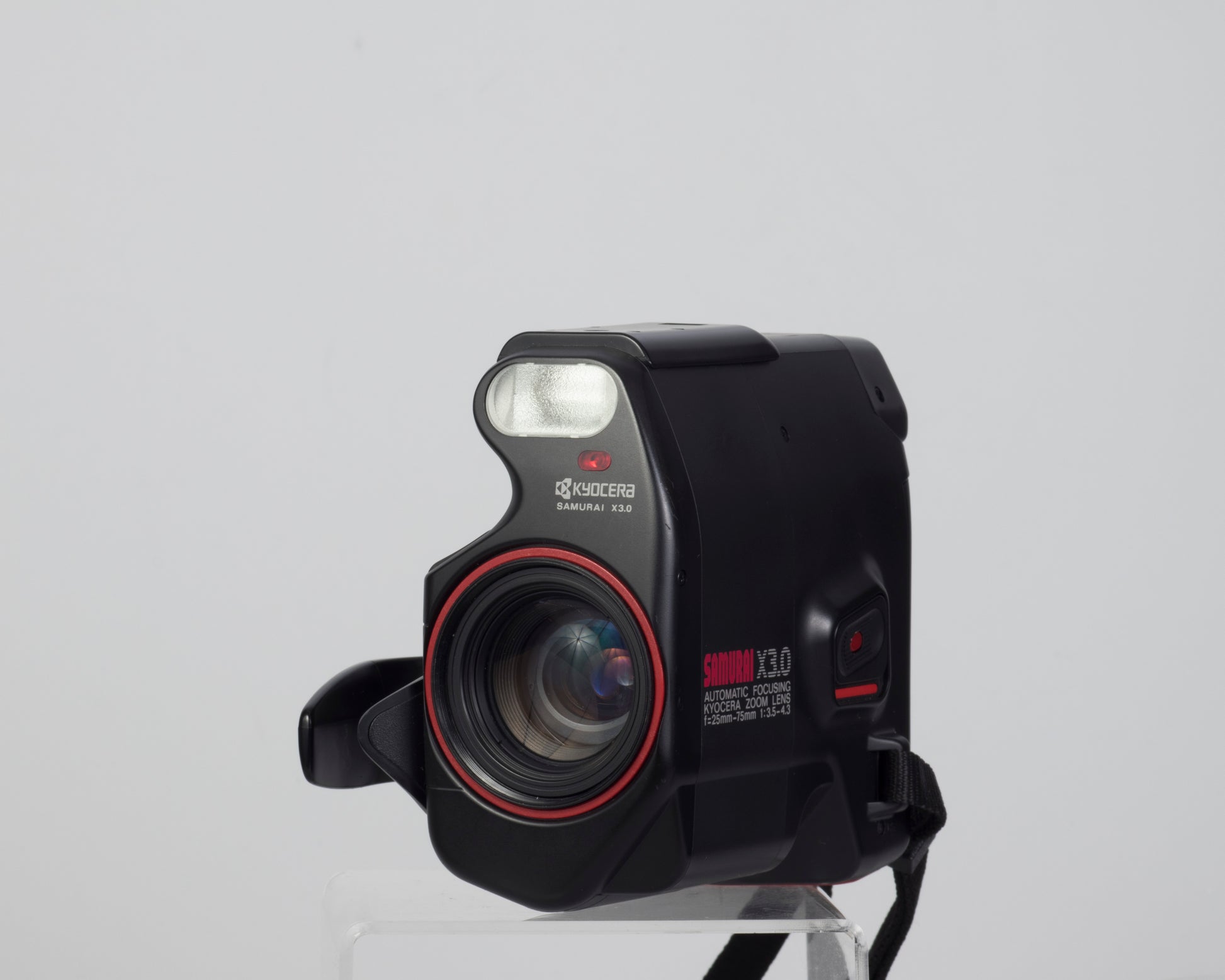 The Kyocera (Yashica) Samurai X3.0 half-frame 35mm SLR