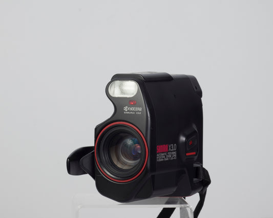 The Kyocera (Yashica) Samurai X3.0 half-frame 35mm SLR