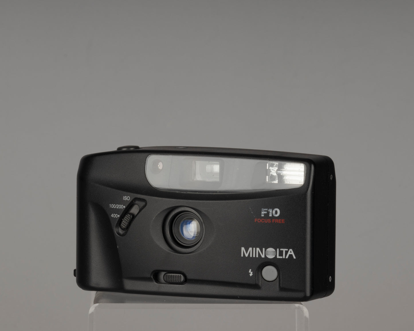 Minolta F10 35mm film camera (serial 37527831)