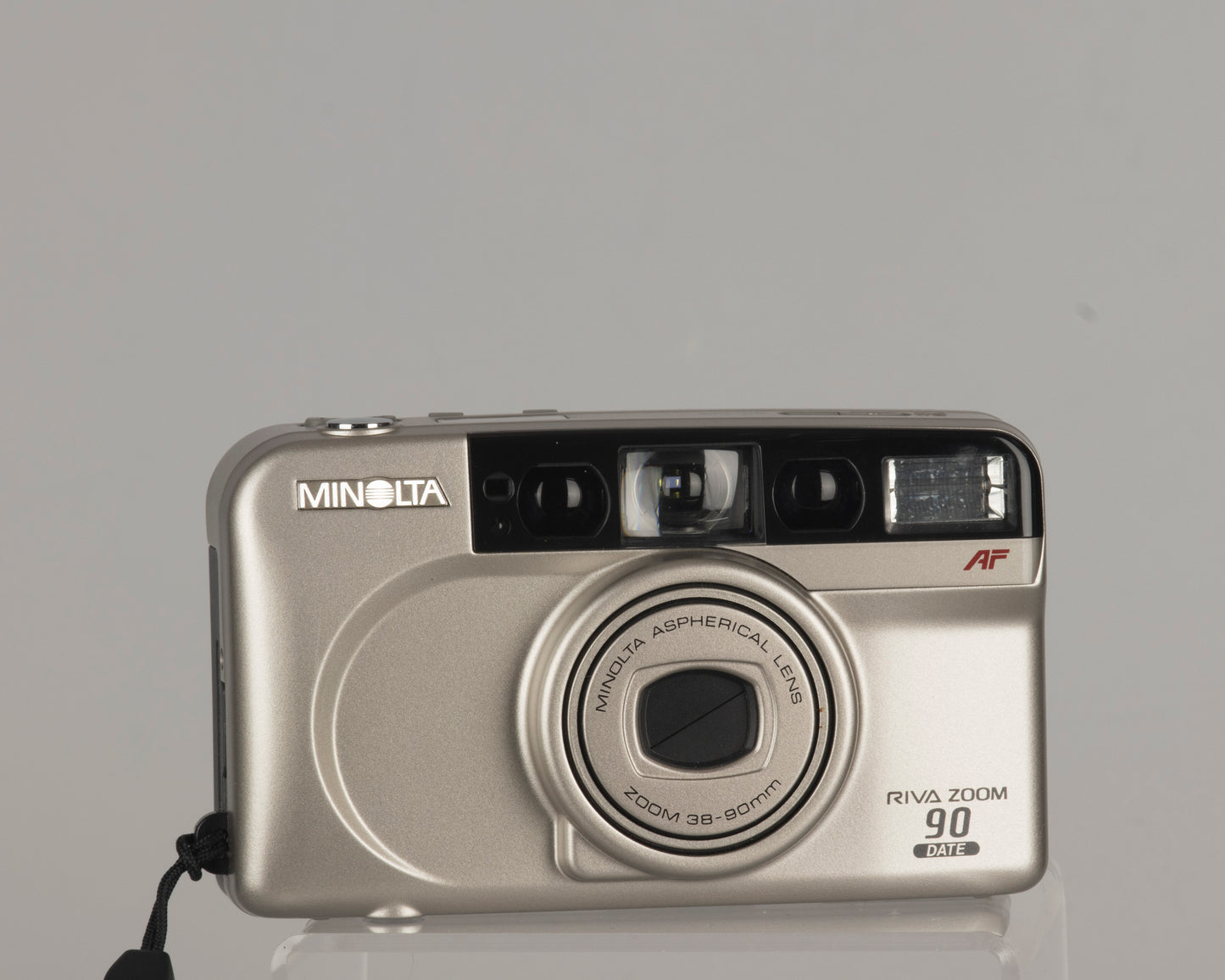 Appareil photo Minolta Riva Zoom 90 Date 35 mm avec boîte, étui et manuel d'origine