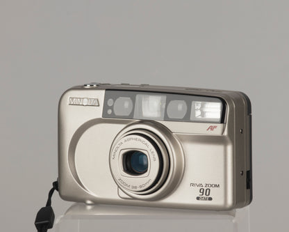 Appareil photo Minolta Riva Zoom 90 Date 35 mm avec boîte, étui et manuel d'origine