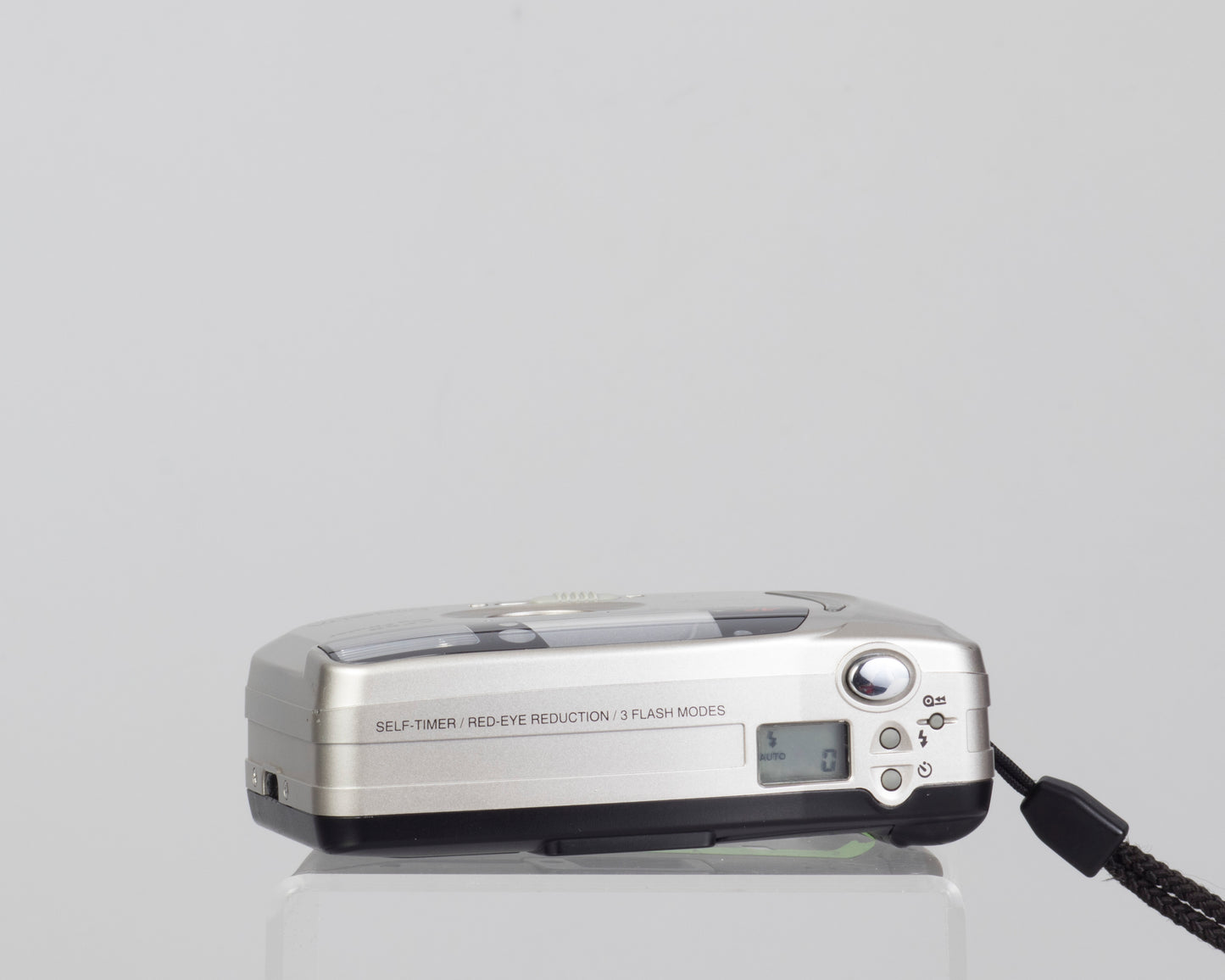 The Minolta AF50 Big Finder is an ultra-compact 35mm film camera from the 1990s (top)