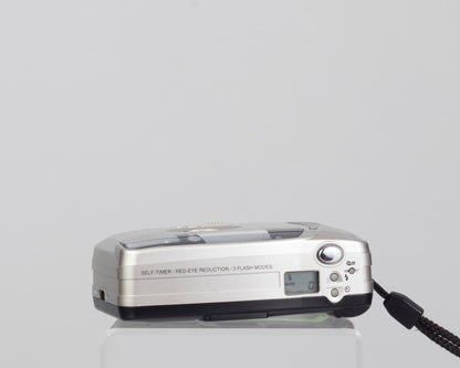 The Minolta AF50 Big Finder is an ultra-compact 35mm film camera from the 1990s (top)