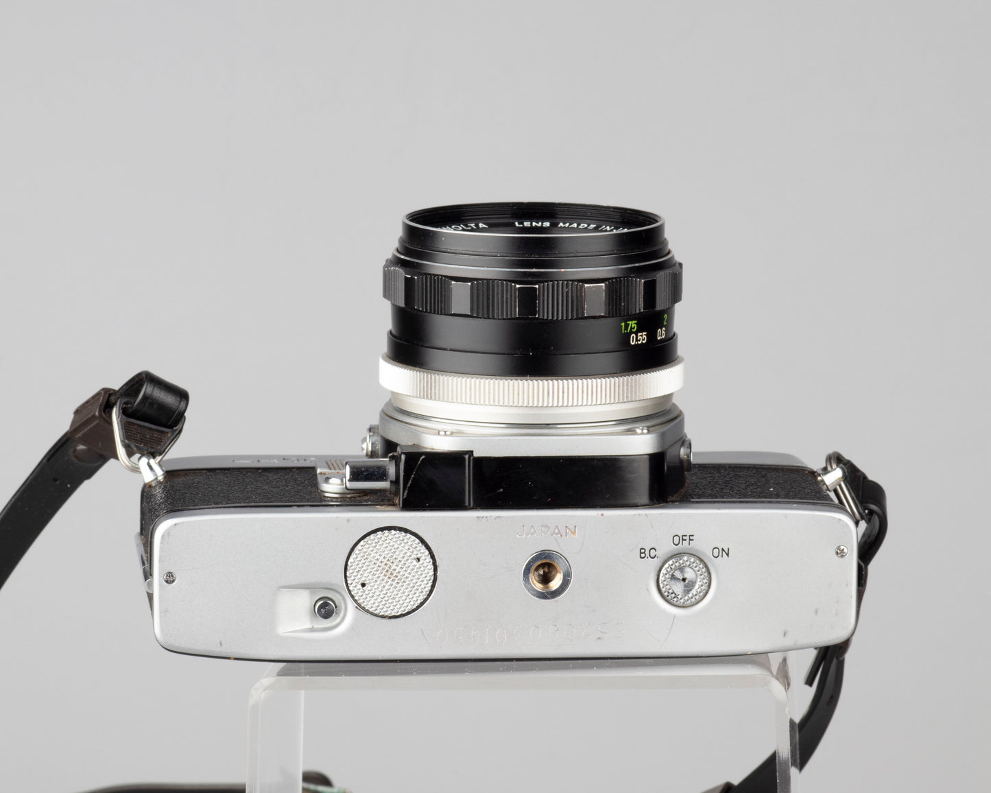 Minolta SRT 101 35mm SLR w/MC Rokkor PF 55mm f1.7 lens + ever-ready case (serial 2496174)