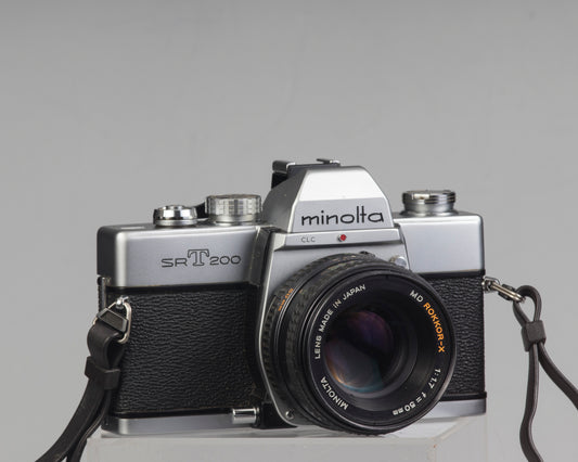 Minolta SRT 200 35mm SLR w/ Rokkor 50mm f1.7 lens