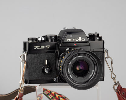 Minolta XE-7 35mm SLR (serial 1199607) w/ Minolta MD 28mm f2.8 lens