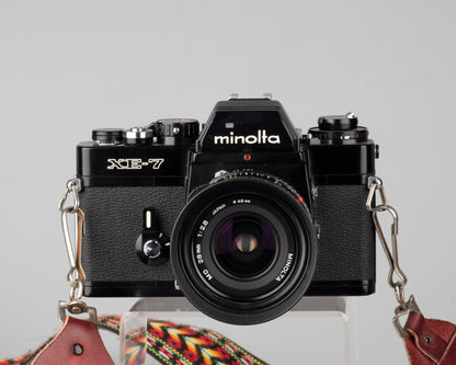 Minolta XE-7 35mm SLR (serial 1199607) w/ Minolta MD 28mm f2.8 lens