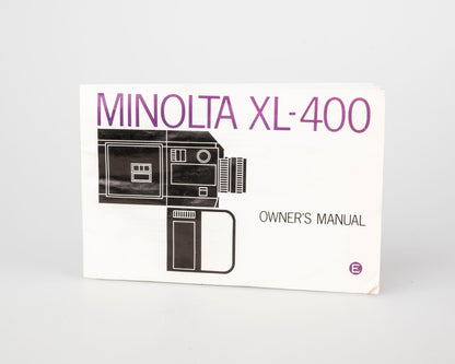 Caméra Minolta XL-400 Super 8 avec boîte d'origine et manuel