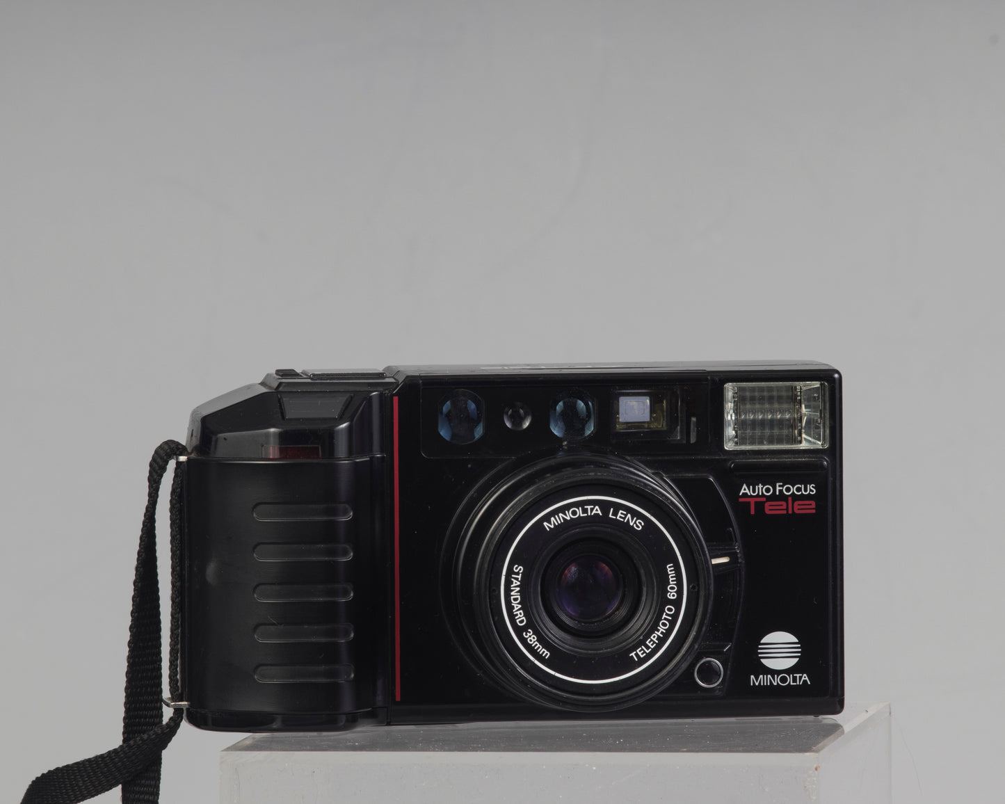 Minolta AF Tele dual lens 35mm point-and-shoot film camera (serial 54126568)