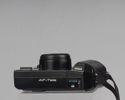 Minolta AF Tele dual lens 35mm point-and-shoot film camera (serial 54126568)