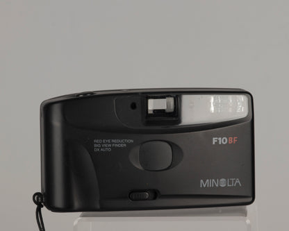 Appareil photo argentique Minolta F10BF 35 mm avec étui (série 34830119)