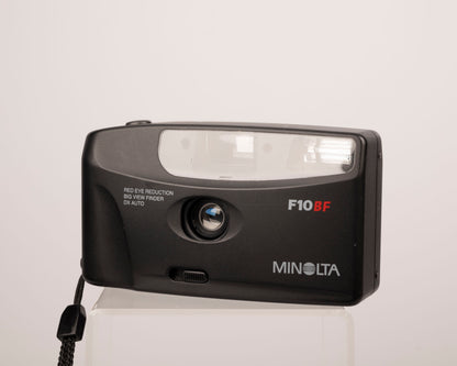 Appareil photo argentique Minolta F10BF 35 mm avec étui (série 33737004)
