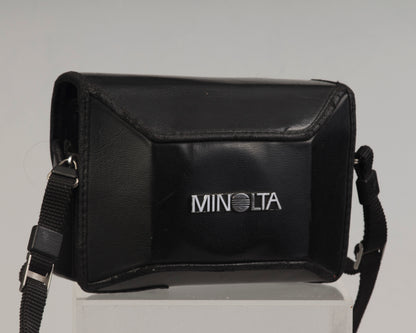 Minolta Hi-Matic S2 35mm camera w/ original case; flash not functional, otherwise works great