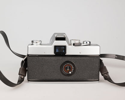 Minolta SRT 101 SLR 35 mm avec objectif MC Rokkor PF 55 mm f1.9 + étui toujours prêt (série 1983336)
