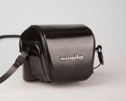 Minolta SRT 101 SLR 35 mm avec objectif MC Rokkor PF 55 mm f1.9 + étui toujours prêt (série 1983336)