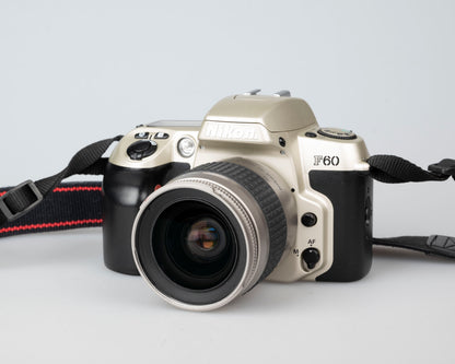 Nikon F60 35mm film SLR w/ AF Nikkor 28-80mm lens + manual (serial 2341515)