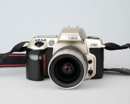 Nikon F60 35mm film SLR w/ AF Nikkor 28-80mm lens + manual (serial 2341515)