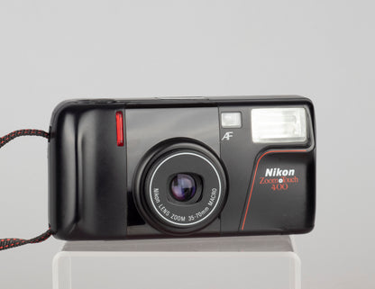 Nikon Zoom Touch 400 35mm camera w/ case and manual (serial 5567905)