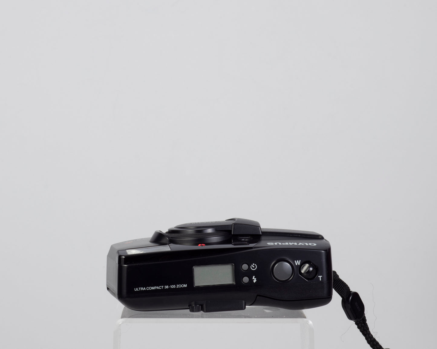The Olympus Infinity Accura Zoom 105 35mm film camera with 38-105mm zoom lens