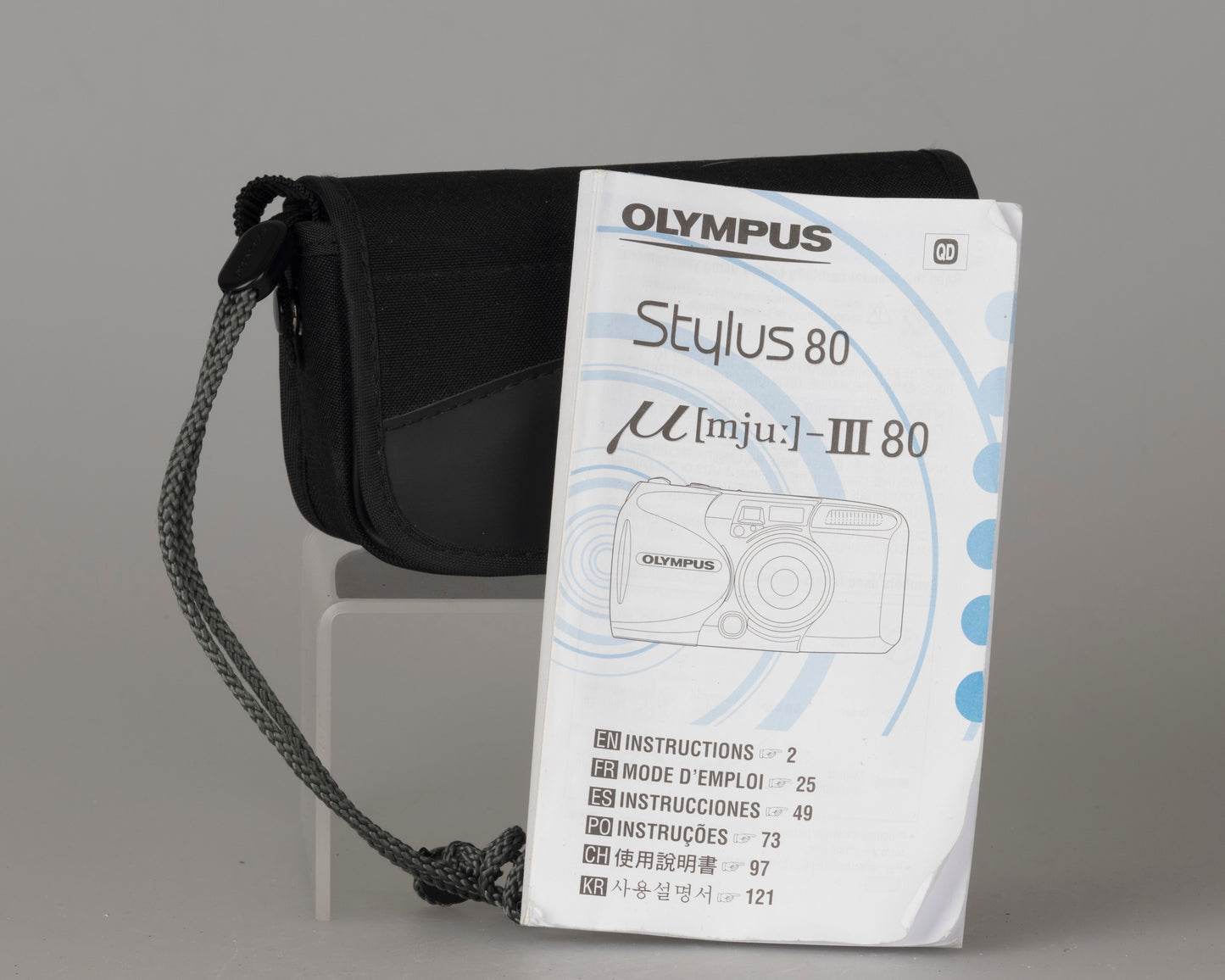 Olympus Stylus 80 (alias µ[mju:]-III 80) Appareil photo argentique 35 mm