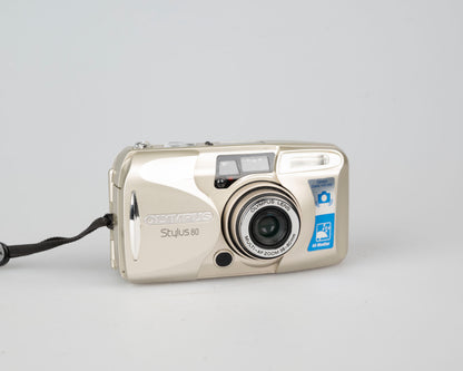Olympus Stylus 80 (aka µ[mju:]-III 80) 35mm film camera w/ case (serial 4349346)
