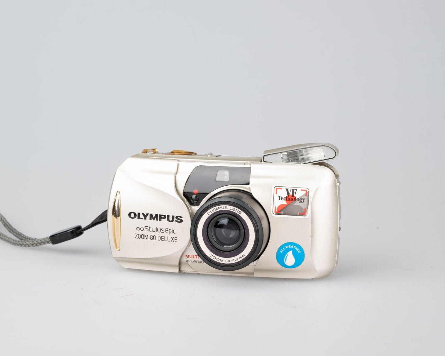 Olympus ∞ Stylus Epic Zoom 80 Deluxe 35mm film camera w/ case (serial 1130828)