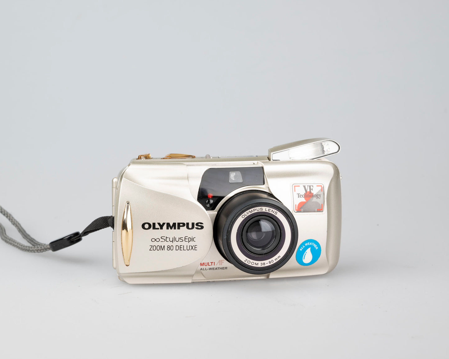 Olympus ∞ Stylus Epic Zoom 80 Deluxe 35mm film camera w/ case (serial 1130828)
