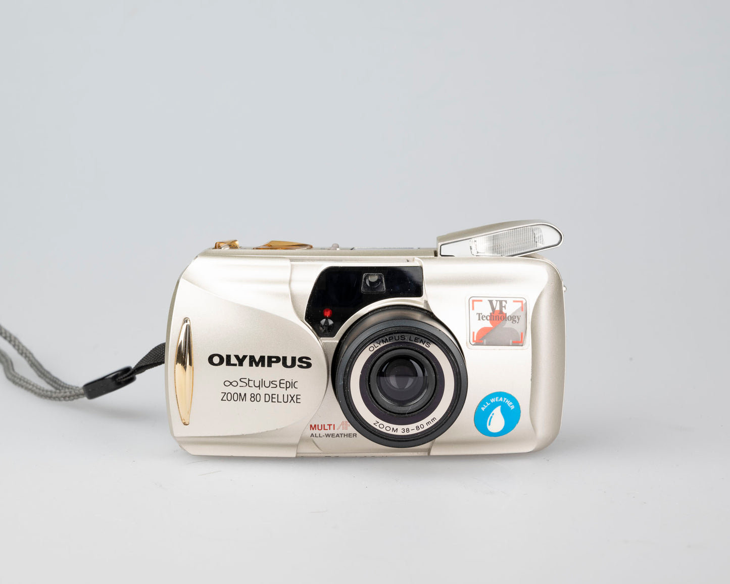 Olympus ∞ Stylus Epic Zoom 80 Deluxe 35mm film camera w/ case (serial 1130828)
