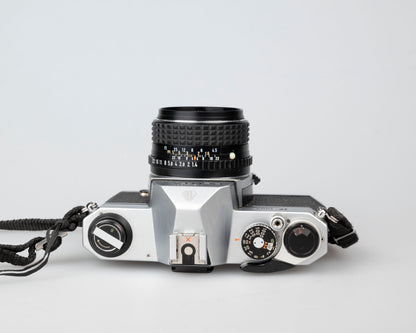 Pentax K1000 avec objectif SMC Pentax-M 50 mm F1.4 avec étui toujours prêt (série 8023813)