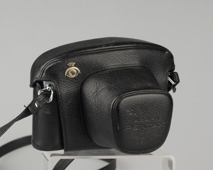 Pentax Spotmatic SP II w/ SMC Takumar 55mm f1.8 lens + leather case // modified for modern batteries
