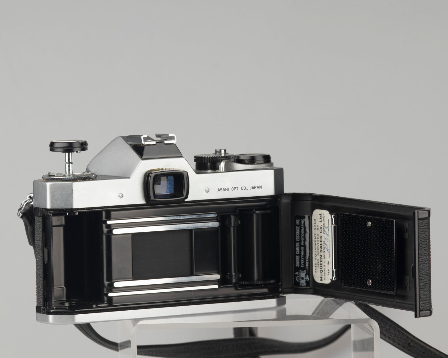 Pentax Spotmatic SP II w/ SMC Takumar 55mm f1.8 lens + leather case // modified for modern batteries
