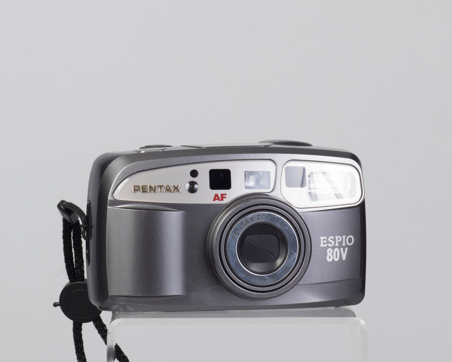 The Pentax Espio 80 35mm point-and-shoot (switched off)