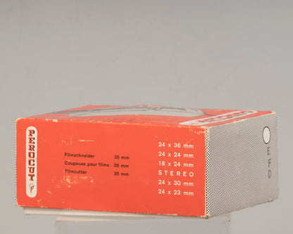 Perocut Filmschneider 35mm film cutter. Made in Switzerland.