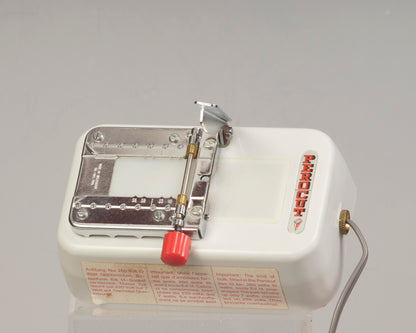 Perocut Filmschneider 35mm film cutter. Made in Switzerland.