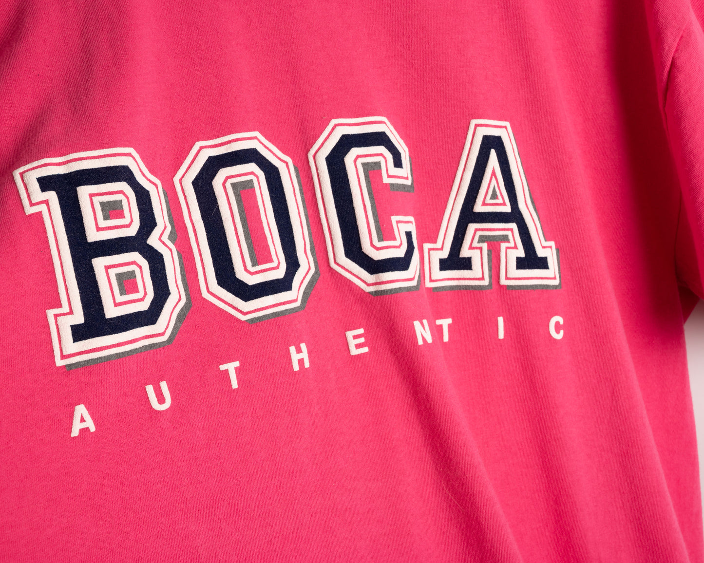 Pink BOCA t-shirt - made in Canada - large