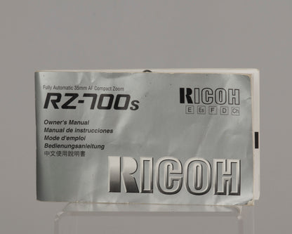 Ricoh RZ-700s 35mm camera with original box and manual