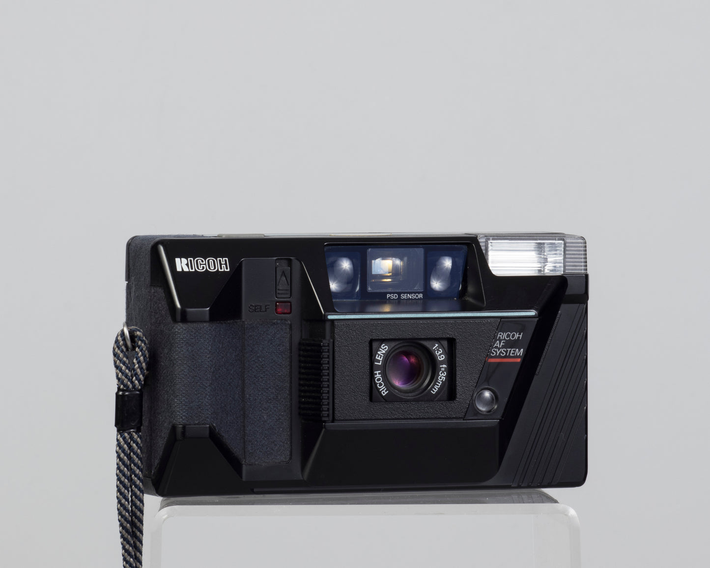 Ricoh AF-55 compact 35mm film camera w/ case (serial 29235086)