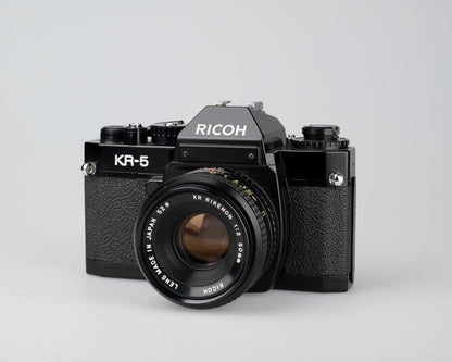 Ricoh XR-5 35mm SLR + XR Rikenon 50mm 1:2 lens (serial 50344819)