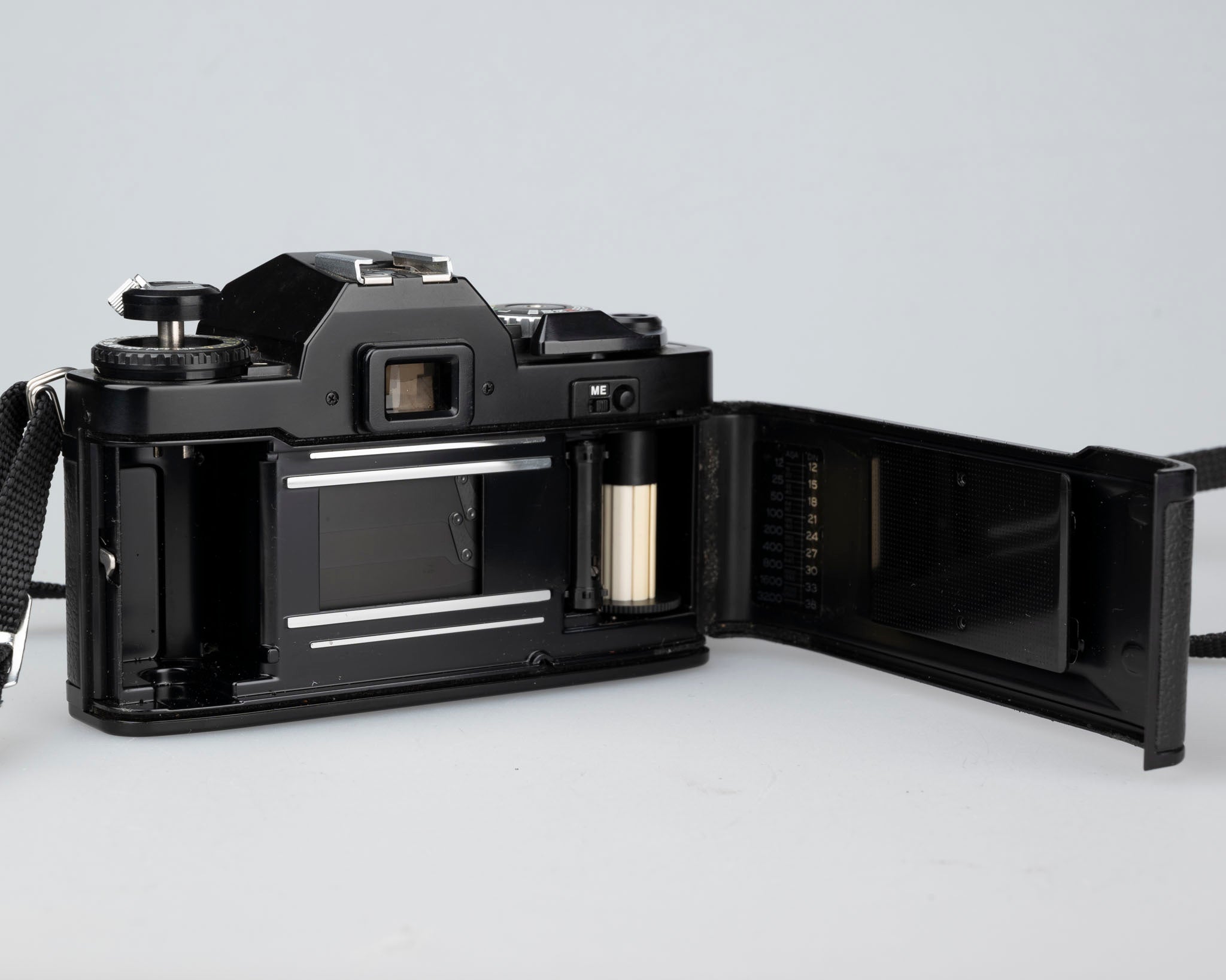 Ricoh XR-7 35mm SLR + XR Rikenon 50mm 1:2 lens + ever-ready case