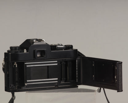 Ricoh XR-500 (aka KR-5) with Auto Sears MC 50mm f1.7 (a rebranded Ricoh lens) - with film door open