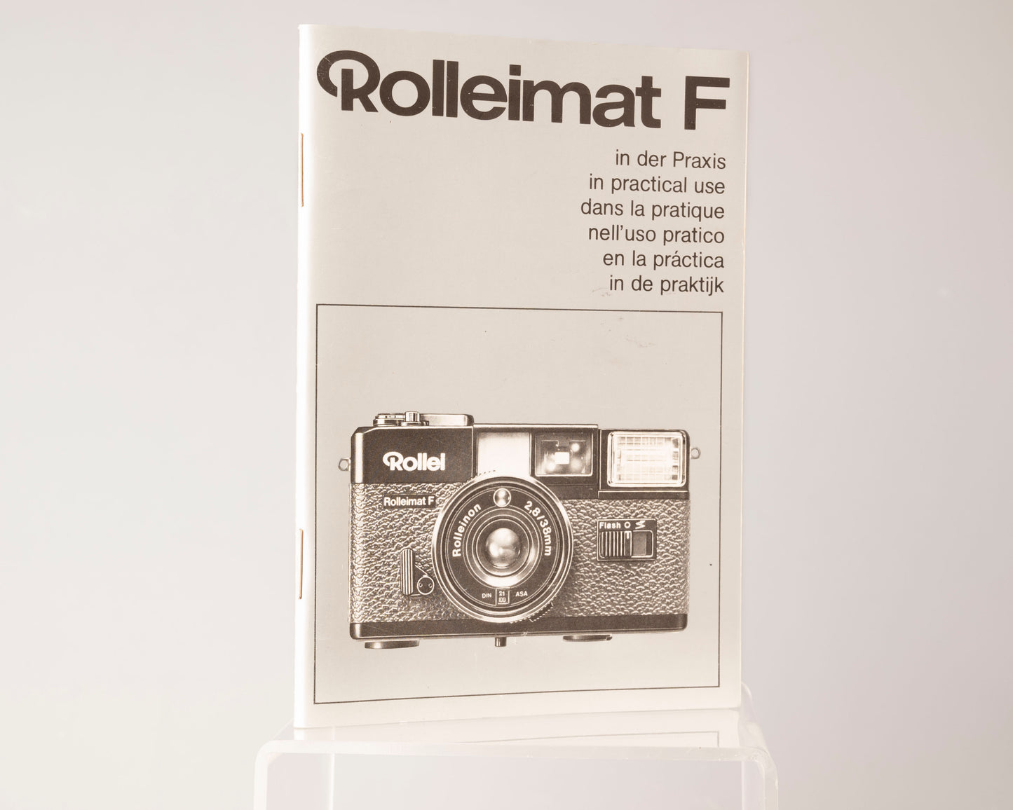Rolleimat F 35mm zone focus camera w/ box, case, and manual