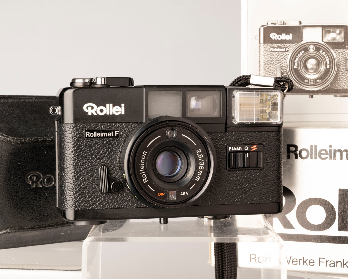 The Rolleimat F 35mm zone focus camera featuring a Rolleinon 38mm f2.8 lens